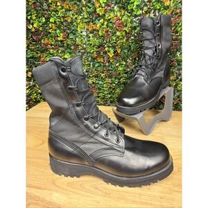 Altama Spike Protective Vibram Black Leather Combat Military Boots Mens 8.5 8.5W